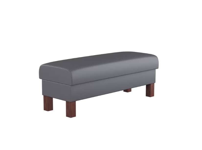 Waiting Bench with wood legs